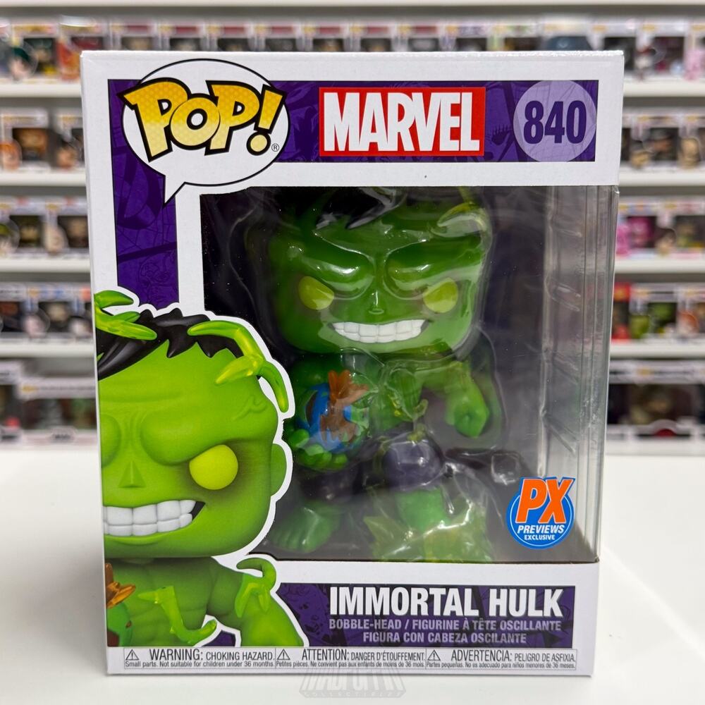 Funko Pop Marvel Immortal Hulk Previews PX Exclusive 840 Horror Vinyl 6" Figure